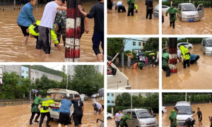 暴雨下的逆行战——延安市公安局宝塔分局迎战汛情纪实